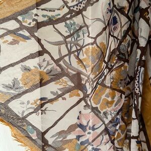 Floral Patterned Scarf